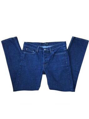 The Kooples fit jeans Button fly medium/high rise waist dark blue denim size 29